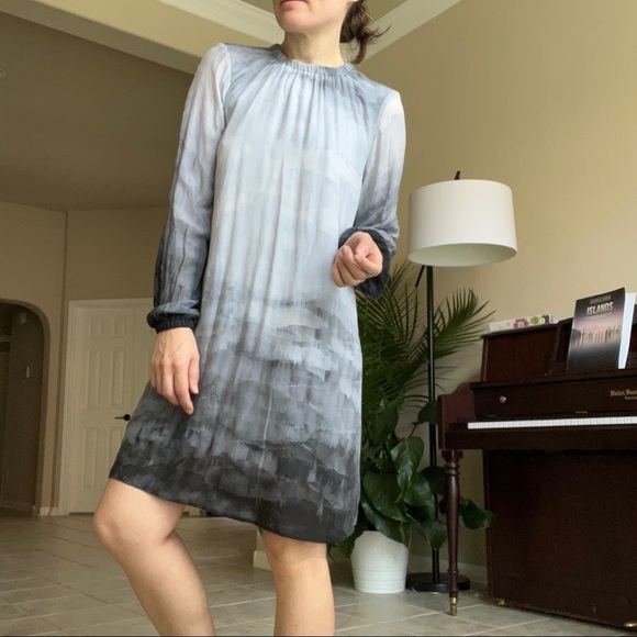 cloth & stone Dresses & Skirts - Cloth And Stone Grey Long Sleeve Mini Dress, XS